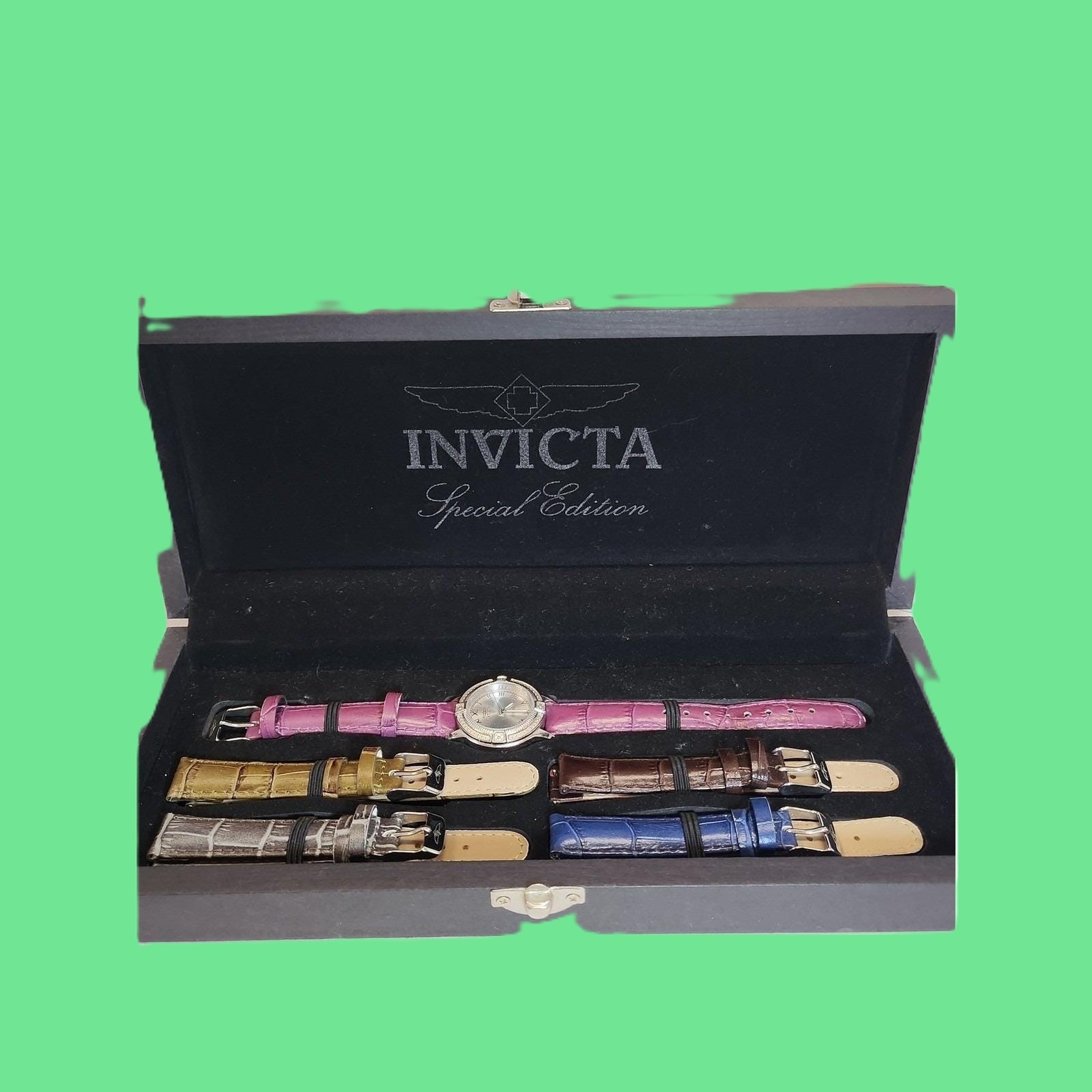 Invicta Angel 15083 Special Edition Watch Set 5 Interchangeable Leather Straps